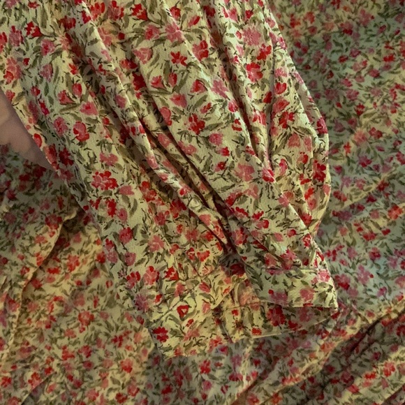 American eagle bundle two floral print tops size XS tunic and cropped - Picture 6 of 8